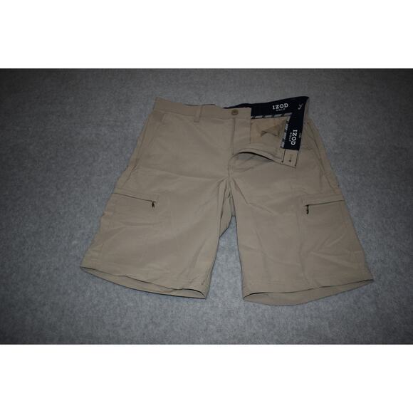 IZOD Golf CARGO Shorts Teens Mens Size 30 Wicking Performance Polyester Stretch - Picture 2 of 7